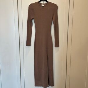 Abercrombie & Fitch Tan Long Sleeve Dress